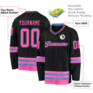 Maillot de hockey sur glace unisexe à séchage rapide personnalisé avec impression rapide de logo OEM/ODM livraison express disponible - Product Image 4