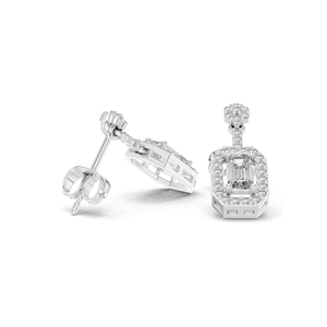 Pendientes de Diamantes de Laboratorio de 1.05 CT para Mujer, Claridad VVS-VS EF, Oro de 18KT, 14KT, 10KT y Plata 925, Oro Rosa, Amarillo y Blanco - Product Image 6