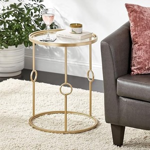 Circle Shaped Metal Accent <b>Side</b> <b>Tables</b> <b>Set</b> for Living Room and Home Furniture High Quality <b>Side</b> <b>Table</b> - Product Image 1