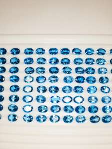 Piedra preciosa suelta calentada con Topacio Azul suizo Natural de calidad AAA con brillo excepcional para la fabricación de joyas con certificación IGI - Product Image 3