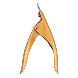 Coupe-ongles professionnel en acier inoxydable plaqué or de haute qualité avec une large ouverture de mâchoire pour une coupe précise des ongles - Product Image 1