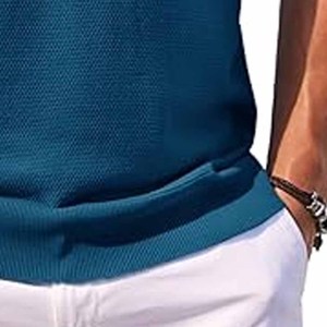 Chemises polo pour hommes avec logo brodé, vêtements de sport décontractés, vêtements de rue, hauts de qualité, chemise polo pour hommes, téléchargée par Dress Sports - Product Image 4