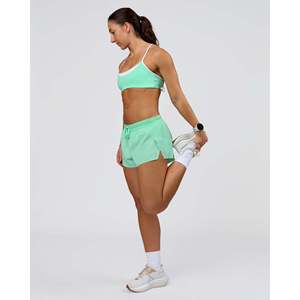 Sujetador Deportivo Tempo - Jelly Mint-White - Transpirable, Ajustable, Acolchado, con Estampado de Leopardo, Ligero, Tallas XS-3XL - Product Image 6