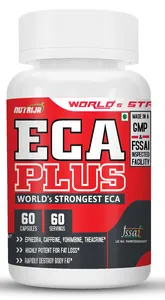 ECA PLUS - Strongest ECA version Stack of 10 Powerful Weight Loss Ingredients - 60 Servings