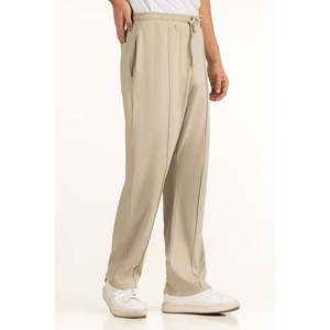 Pantalon décontracté à taille élastique coupe droite MN-TRC-SS26-001-C, personnalisable avec logo, fermeture éclair, léger, coloré, pour taille XL - Product Image 6