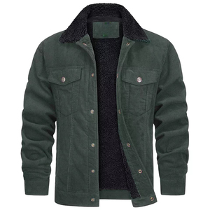 Chaqueta Bomber Personalizable para Hombre, con Cuello Alto, Relleno de Algodón, Tela de Lona, con Decoración de Logotipo Personalizado - Product Image 5