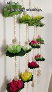 Loto de espuma con bola de Gota y cuentas Jhumki Cuerda decorativa para el hogar Escaleras Puerta de pared Ventana y Festival Diwali Decoración de Navidad - Product Image 3