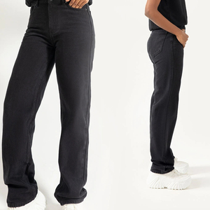 กางเกงยีนส์สีดำสบายทรงหลวมสำหรับผู้หญิงกางเกงยีนส์กลางแจ้งกางเกงยีนส์สำหรับผู้หญิง - Product Image 5
