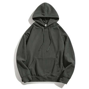 Sweat à capuche en velours pour hommes de grande taille design personnalisé 100% coton Streetwear écologique vente en gros personnalisé - Product Image 1