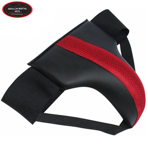 Color de contraste rojo y negro, buena venta, haga su propio logotipo personalizado, protector de ingle de boxeo de ABDULLAH MARTIAL ARTS - Product Image 4