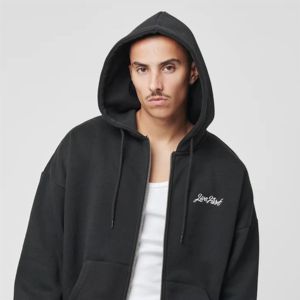 Sudaderas con Capucha de Felpa Suave de Alta Calidad de 440 g, con Logotipo Personalizado Bordado para Serigrafía, Hombros Caídos, Estilo Holgado, Otoño - Product Image 2