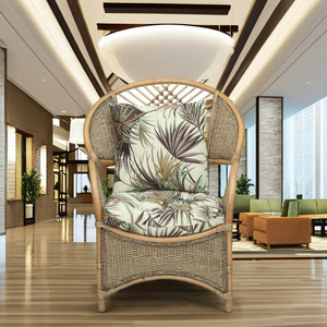 Fauteuil COBANA en rotin fait main, design moderne et classique d'inspiration asiatique, idéal pour salon, maison et hôtel, adapté aux appartements. - Product Image 4