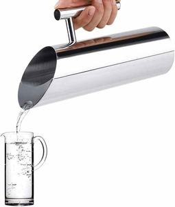 Jarra de Metal reutilizable ecológica de diseño moderno para agua potable y bebidas, hoteles, restaurantes y uso doméstico, jarra de acero inoxidable - Product Image 2