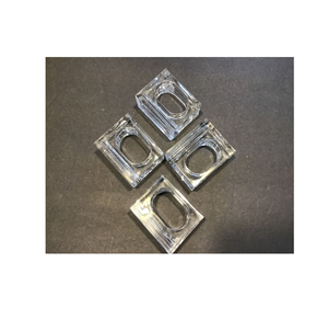 Rond de serviette acrylique carré clair pour la décoration de table pour la forme carrée et la Offre Spéciale de couleur blanche acrylique - Product Image 6