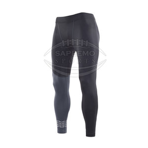Mallas de Compresión para Hombre, Ligeras, Elásticas, Transpirables, Cintura Elástica Ajustable, Spandex/Poliéster, Largo Completo para Gimnasio - Product Image 3
