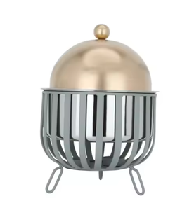 Nouvellement Design Métal Servant Hot Pots Casseroles Serveur De Nourriture Isolé pour La Meilleure Qualité Thème Floral Pots En Métal Fournitures En Vrac - Product Image 5