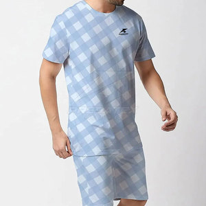Nouveau design de t-shirts et shorts pour hommes, ensemble de shorts décontractés pour hommes, ensemble de shorts pour l'été pour hommes, vente en gros - Product Image 2
