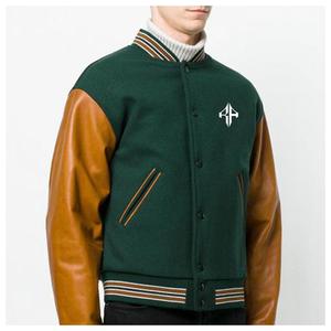 2025 Tendance Logo personnalisé Veste d'hiver 100% Polyester Respirant Col côtelé Varsity Jacket par ATLANTIC - Product Image 4