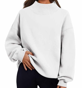 Pull à capuche vierge pour femmes Vente en gros personnalisé Épaule tombante - Product Image 2