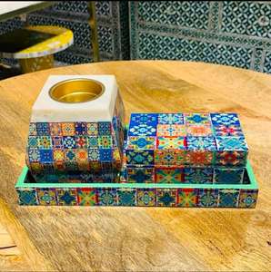 Tablero de MDF esmaltado impreso madera Mubkhar Bakhoor quemador de incienso venta al por mayor para Eid Ramadan quemador de incienso Eid Ramadan regalos - Product Image 6