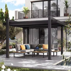 ราคาสุดคุ้ม ศาลาอลูมิเนียม NATE RIAL Persea สีเทาแอนทราไซต์ ขนาด 320x360 ซม. คุณภาพตามมาตรฐาน MOQ - Product Image 1