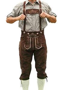 Pantalones cortos bávaros bordados personalizados 2025 Lederhosen de alta calidad para festivales alemanes hechos de cuero genuino estilo informal - Product Image 2