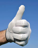 Gants de golf respirants de haute qualité pour toutes les saisons, en cuir Cabretta, avec logo personnalisé, bavoirs de caddie de golf lavables pour les mains des hommes