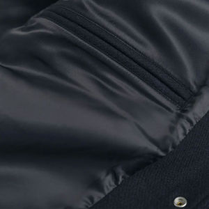 เสื้อแจ็กเก็ตเบสบอลวิทยาลัยมหาวิทยาลัยสำหรับผู้ชายเสื้อแจ็กเก็ตเบสบอลปักโลโก้ - Product Image 4