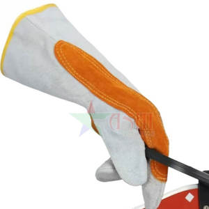 Gants de soudage en cuir de vachette de haute qualité, antidérapants, résistants à la chaleur, pour usage extérieur, personnalisables, fabriqués au Pakistan, vente en gros - Product Image 4