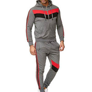 Chándal deportivo con logotipo personalizado para hombre, conjunto de dos piezas para entrenamiento y trotar - Product Image 2