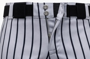 Pantalon de baseball gris uni personnalisé, sublimation intégrale, OEM ODM, uniforme d'équipe sportive, 100% polyester, protection UV, séchage rapide - Product Image 6