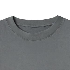 Vente en gros de t-shirts surdimensionnés décontractés de qualité supérieure à col rond 230GSM 100% coton T-shirt personnalisé à coupe carrée lourde - Product Image 3