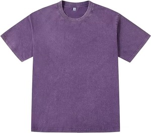 Camisetas de Manga Corta para Hombre, 100% Algodón, Lavado Ácido, Estilo Holgado, Estampado de Letras, Tallas Grandes, Personalizadas, al por Mayor - Product Image 6
