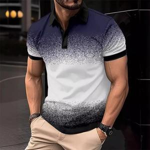 Nuevo diseño elegante, polos transpirables, 100% algodón, polos estampados para hombre, camiseta Polo al por mayor de calidad Premium - Product Image 5