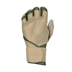 Guantes de bateo de béisbol de cuero genuino con logotipo personalizado con soporte Oem Odm para deportes de equipo y sesiones de entrenamiento - Product Image 5