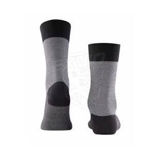 Chaussettes décontractées unies de haute qualité, chaussettes décontractées de couleur unie personnalisées, en coton/laine, chaussettes pour hommes - Product Image 4