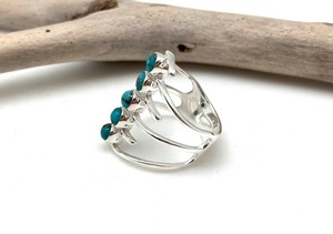 Handmade Boho Style 925 Sterling Silver <b>Turquoise</b> Gemstone <b>Ring</b> Trending Wedding Jewelry Gift for Women and Girls - Product Image 3
