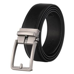 ZEEWAN SPORTS WEAR Haute Qualité Hommes Véritable Peau De Vache Ceinture En Cuir Classique Boucle Ardillon Plein Grain Durable Uni Noir Marron - Product Image 3