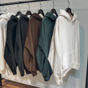 Venta al por mayor de cuello redondo pulóver Sudadera con capucha personalizada 3D logotipo en relieve sudadera - Product Image 6