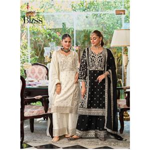 Hautement recommandé belle Salwar Kameez pakistanaise fabriquée à la main avec Palazzo assorti pour la fête et les vêtements décontractés - Product Image 1