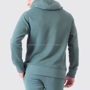 Conjunto Deportivo de Dos Piezas para Hombre, Estilo Urbano, Manga Larga, Ajuste Cómodo, Color Sólido - Product Image 2