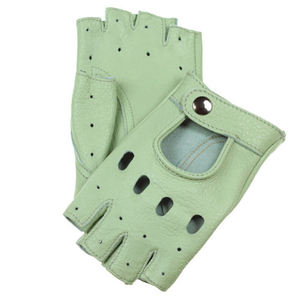 Guantes de Conducción de Cuero sin Dedos Unisex OEM, Cómodos, Transpirables, Ligeros, con Correa de Muñeca Ajustable, Altamente Duraderos - Product Image 5