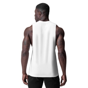 Singlet slim fit pour homme, débardeur léger, séchage rapide, évacuation de la transpiration, col rond, stringers, bras tombants, veste de sport - Product Image 2