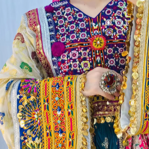 Nueva llegada tribal de moda afgana Kuchi vestido de señoras de manga larga ropa de fiesta madgul Maxi Afghani elegante guldoze vestidos - Product Image 1