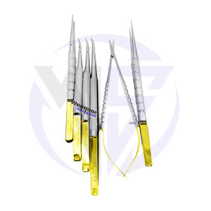 Tijeras y fórceps quirúrgicos Soporte de aguja Kit microquirúrgico 6 piezas Instrumentos Fórceps disponibles Acero inoxidable de alta calidad - Product Image 6