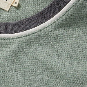 เสื้อยืดคอตตอน 100% ทรงปกติสำหรับผู้ชาย ไซส์สั่งทำได้ แขนสั้น แฟชั่น คอกลม สีตัดกัน เสื้อยืดฤดูร้อน - Product Image 6