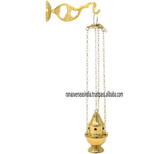 Elegante Soporte de Pared para Cadena de Incienso de Latón de Alta Demanda para Adoración, Aromaterapia, Ceremonias Religiosas, Hogares, Altares - Product Image 6