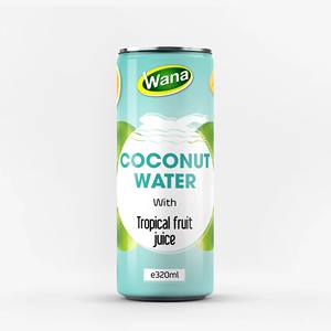 Vente en gros d'eau de coco vietnamienne naturelle 250 ml 320 ml 500 ml frais stérilisé sans conservateurs jamais de concentré OEM - Product Image 1