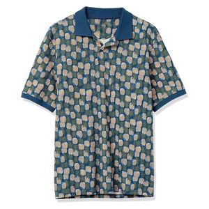 Chemises d'été 100 % coton brodées et imprimées à manches courtes pour hommes, motif uni, tricotées, avec logo personnalisé, respirantes - Product Image 1
