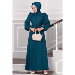 Robe Hijab avec perles Petrol - Product Image 4